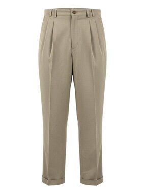 Bert Pulitzer Mens Pleated Khaki Dress Pants 34x30